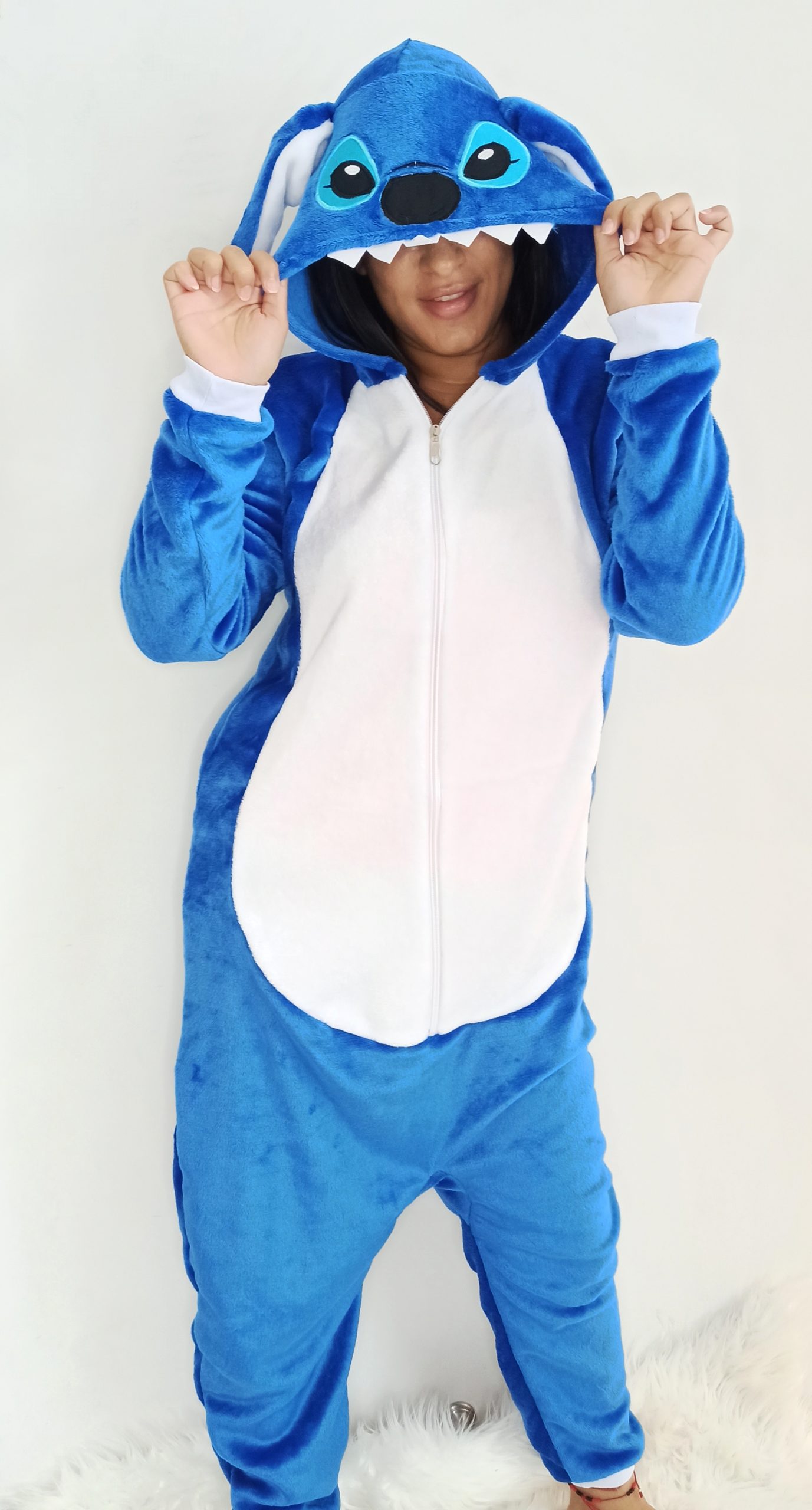 kigurumi pijama para bebe disfraz stitch azul importado usa