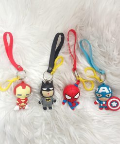 Llavero superhéroes: Batman, Capitán América, Spiderman, Iron Man