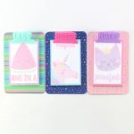 Tablas de Notas kawaii: Sandia, Unicornio