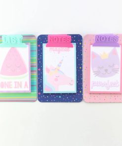 Tablas de Notas kawaii: Sandia, Unicornio