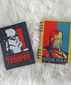 Cuaderno argollado Star Wars y Iron Man