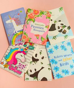 Libreta Unicornio y Flores