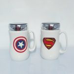 Taza Espejo Capitán América/Superman