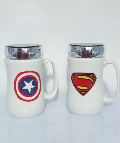 Taza Espejo Capitán América/Superman