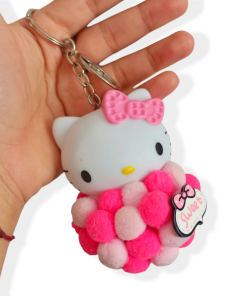 Llavero Hello Kitty Pompón