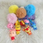 Llavero Disney Pompón: Stitch, Winnie Pooh, Piglet, Tiger