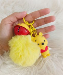 Llavero Disney Pompón: Stitch, Winnie Pooh, Piglet, Tiger - Winnie