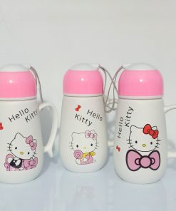 Taza Hello Kitty tapa rosada