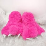 Babuchas Garras Rosa fluorescente