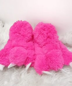 Babuchas Garras Rosa fluorescente