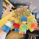 Llavero Los Simpson: Bart, Homero, Marge, Lisa