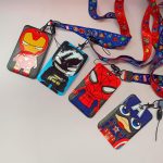 Portacarnet Superhéroes animados: Batman, Ironman,Capitán América
