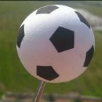 Tope de antena en forma de balón de fútbol