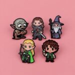 Set pines acrílicos: Señor de los Anillos, 5 unidades