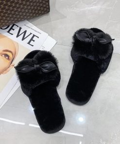 pantuflas de moño para mujer
