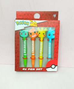 Lapiceros Pokemón, set 4 unidades
