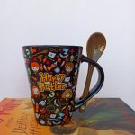 Taza Harry Potter: Figuras Mágicas + cuchara