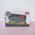 Set 2 vasos vidrio Disney: Mickey y Minnie