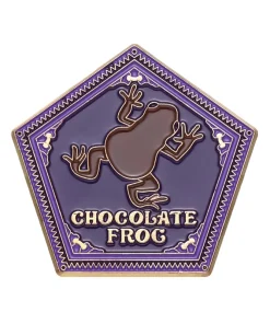 Pin metalico en forma de rana de chocolate de harry potter en cali