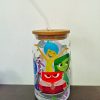Vaso pitillo en vidrio de Intensamente en cali