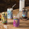 vaso pitillo Princesas Disney de vidrio en cali