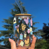 vaso pitillo Disney de vidrio en cali