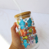 Vaso pitillo en vidrio de Monsters inc en cali