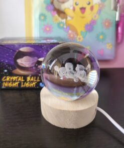 Lampara esfera de cristal de pokémon en cali