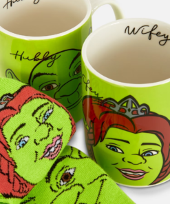 set tazas y medias Shrek y fiona en colombia
