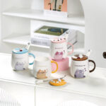 Taza Gato Kawaii + cuchara
