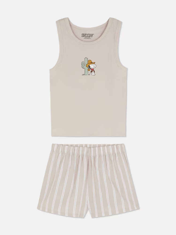 991131670112_05 Pijama short de snoopy en colombia