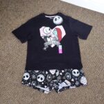 Pijama Short Jack Skelligton y Sally