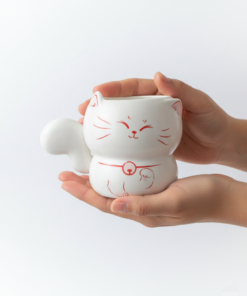 taza gato angora blanco en cali