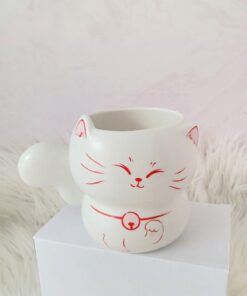 taza gato angora blanco en cali