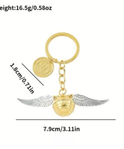 llavero metalico Snitch dorada en cali