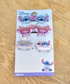Set ganchos Disney Stitch y Angel,6 unidades