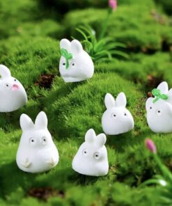 Set de 6 Figuras mini conejitos de Totoro en cali